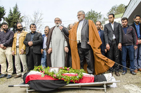 تشییع پیکر استاد منوچهر ستوده - چالوس